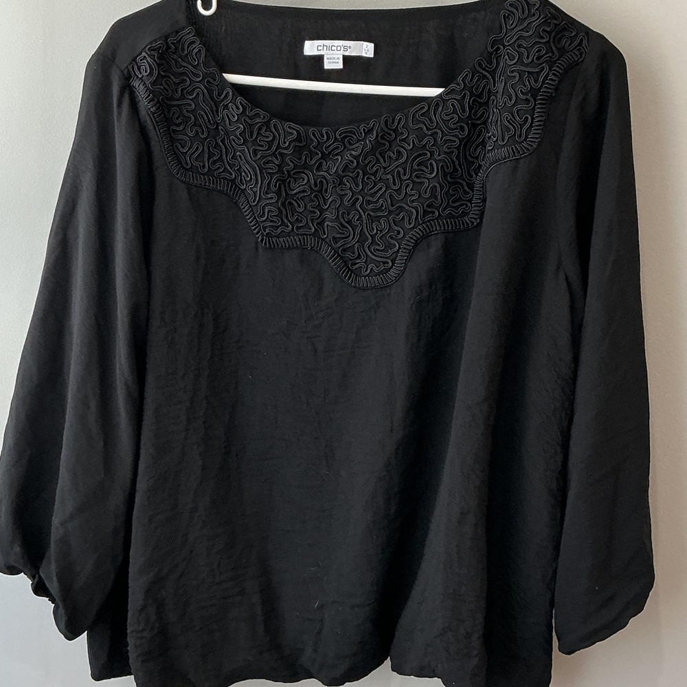 Chico's Classic Black Blouse